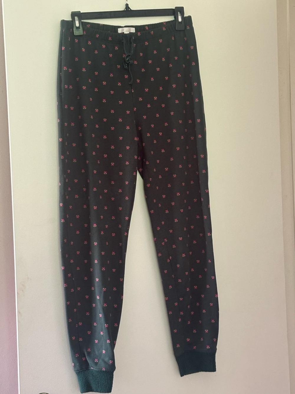 LC Lauren Conrad Green Pajama Set with Pink Accents - Picture 2 of 4